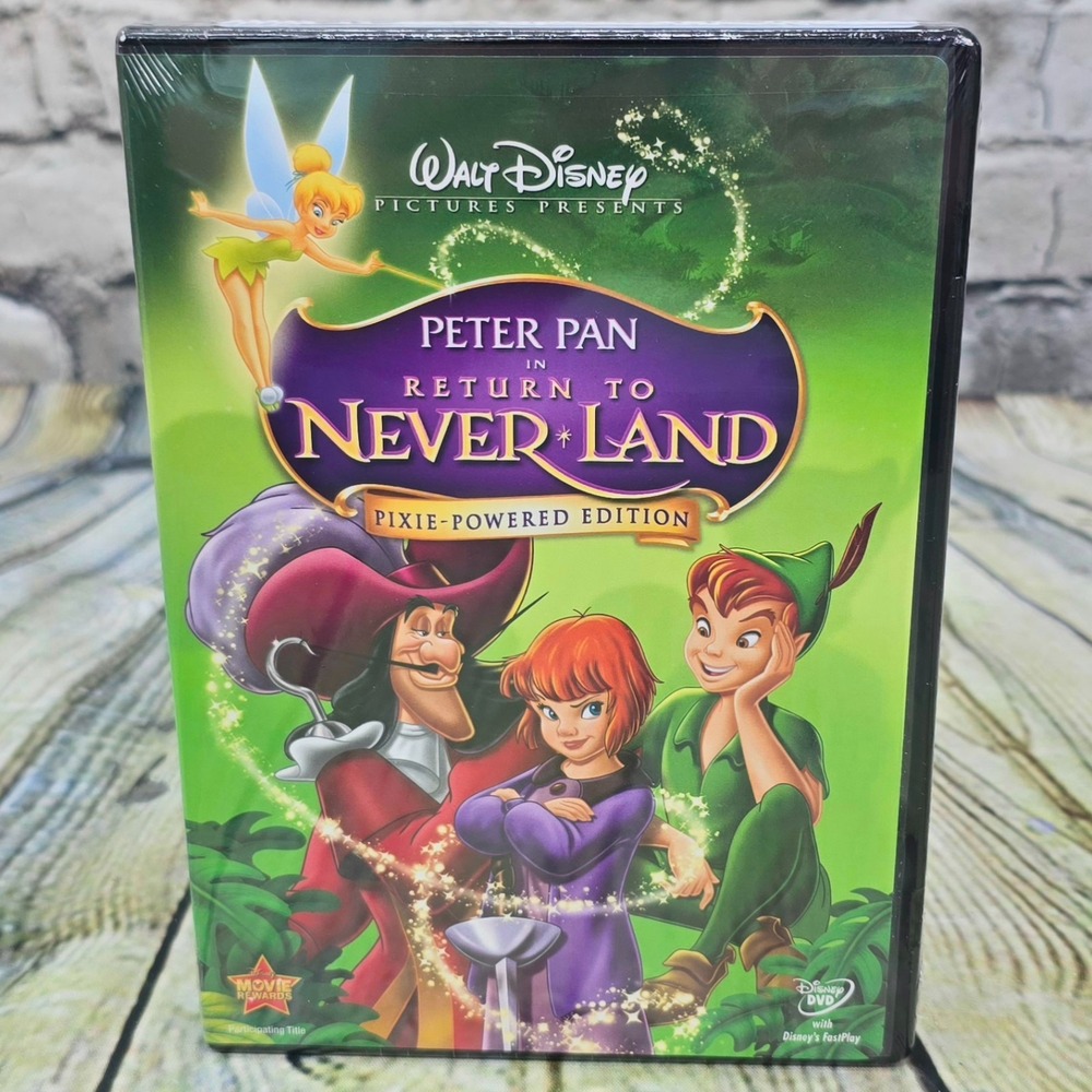 Peter Pan: Return to Never Land‎ (DVD, 2002) Pixie Powered Edition Disney Sequel